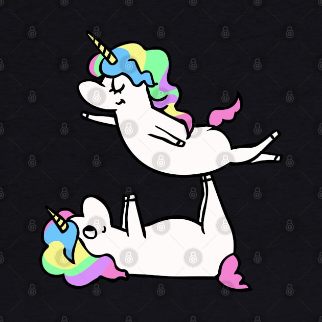 Acroyoga Unicorn by huebucket